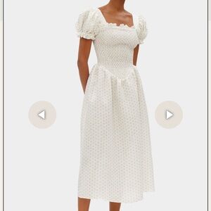 SLEEPER BELLE LINEN DRESS - GARDEN ROSES